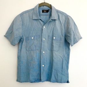 RRL Denim Short Sleeve Shirt